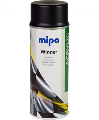 Краска Mipa Winner Acryl-Lack акриловая черная глянцевая 400мл аэрозоль фото в интернет магазине Новакрас.ру